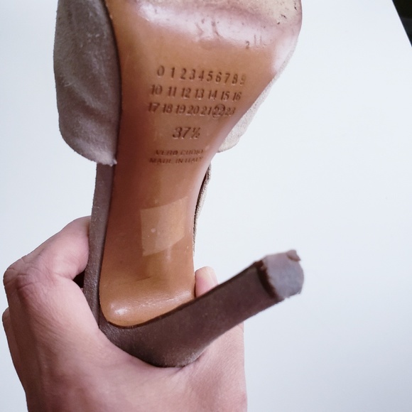 MAISON MARTIN MARGIELA Suede Leather Ankle Heels - Picture 5 of 5